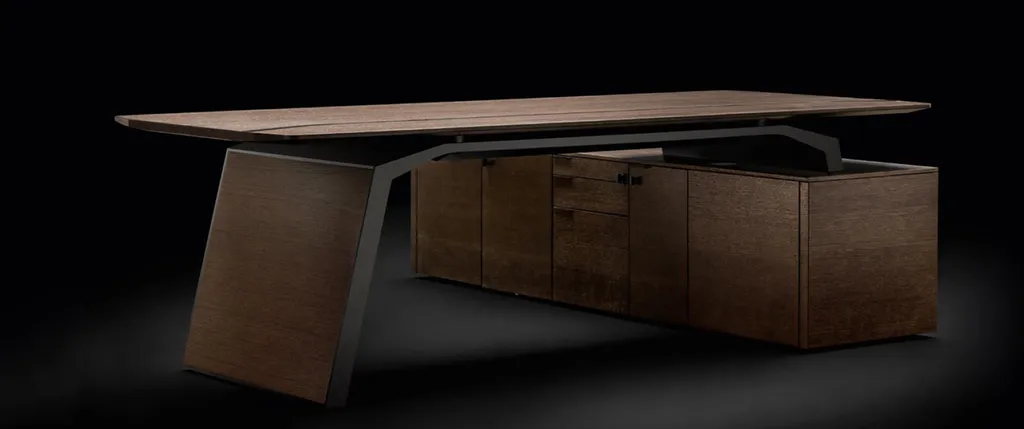 Bureau direction bois haut de gamme avec retour  à MARSEILLE