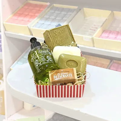 Coffret cadeau savon de Marseille pour Noel