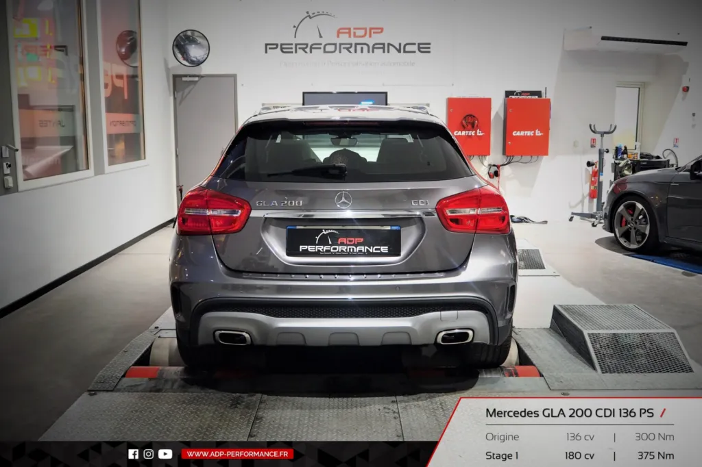 Reprogrammation moteur Nimes - Mercedes GLA 200 CDI 136cv - ADP Performance