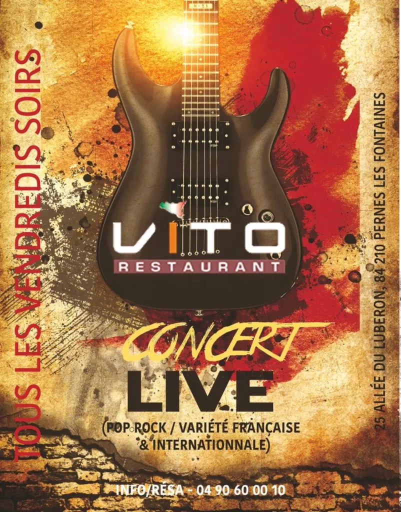 restaurant avec soirée musicale vaucluse 84