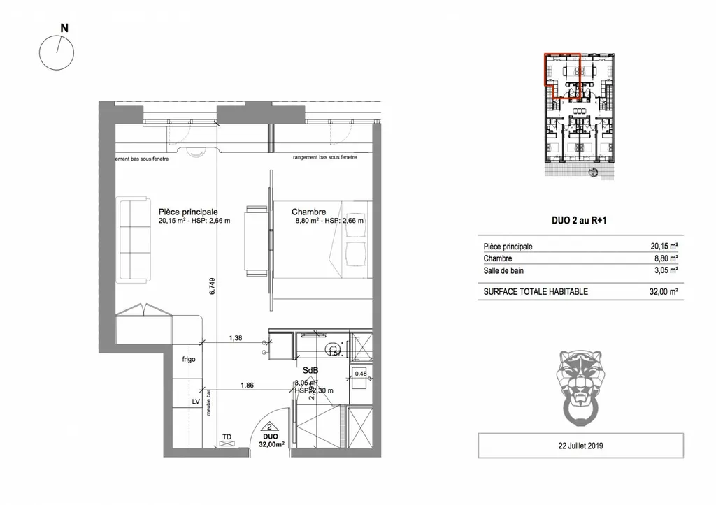 Location  logement meublé d'exception de  2 pièces, sans frais d'agence, dans luxueuse maison de ville, en co-habitation ou coliving, proche CHU Pellegrin: OPTIMO