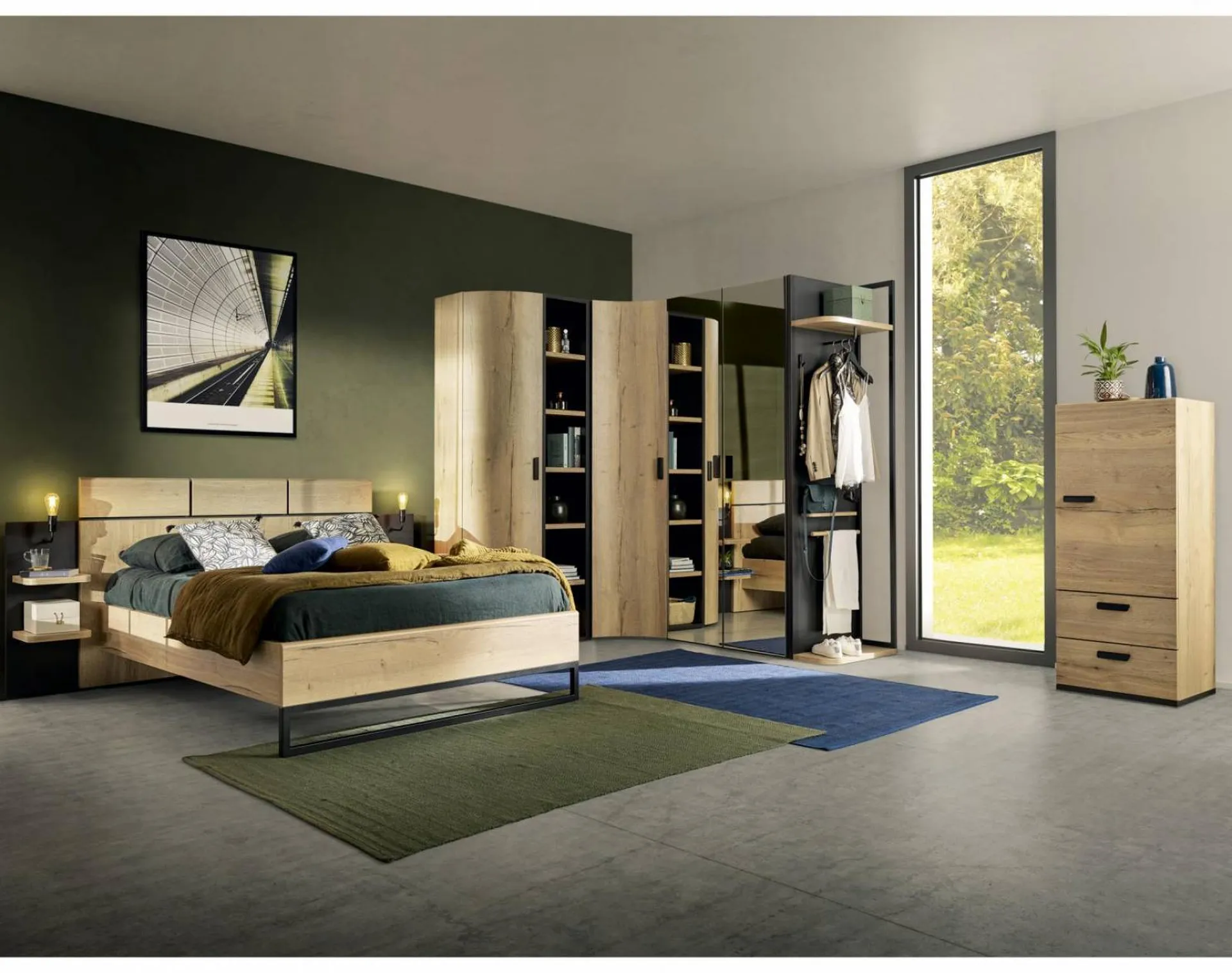 Vente chambre à coucher complète en bois EIFFEL