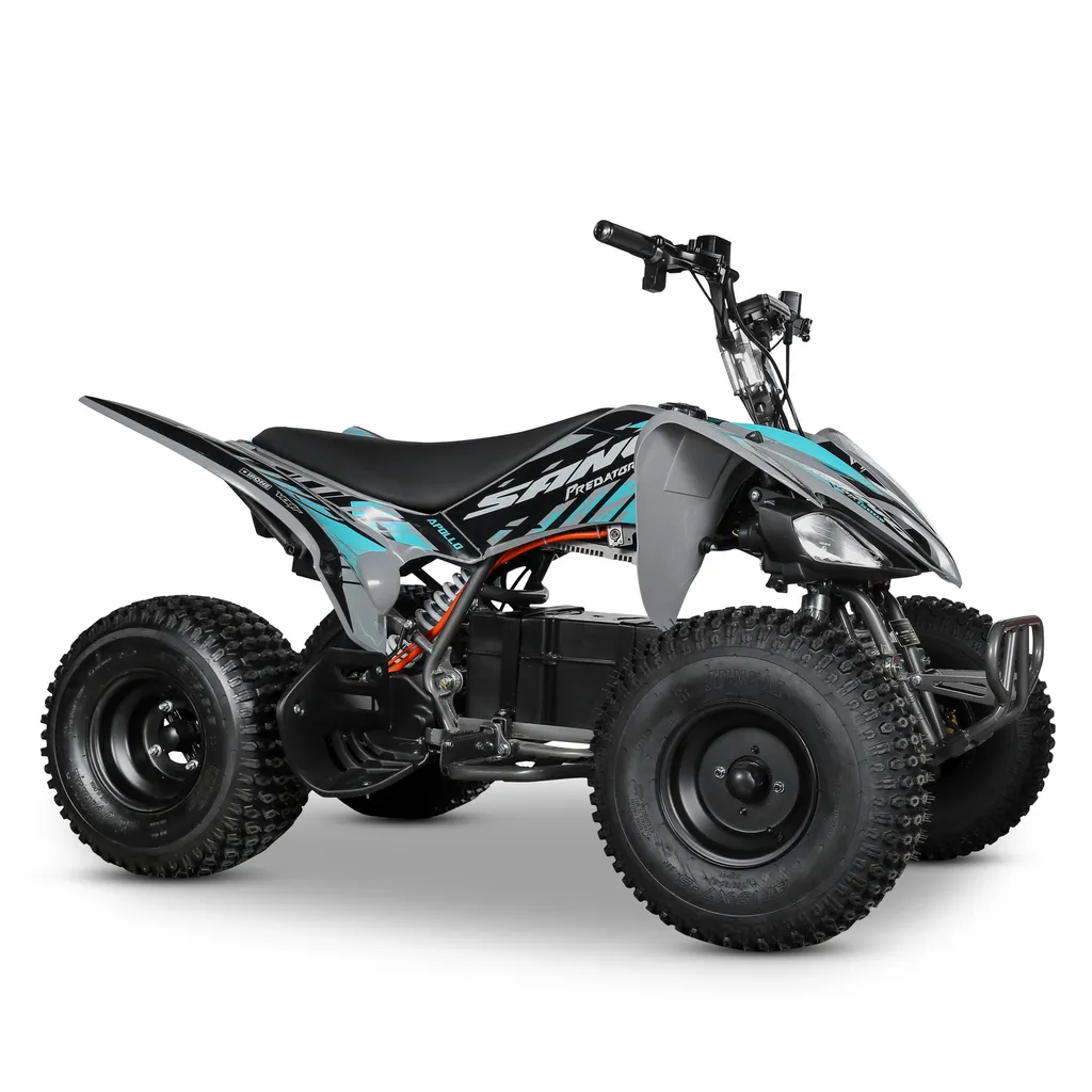Quad électrique Odjar Predator 1500W : puissance, confort et sécurité pour les jeunes pilotes à partir de 10 ans, prêts à explorer tous les terrains