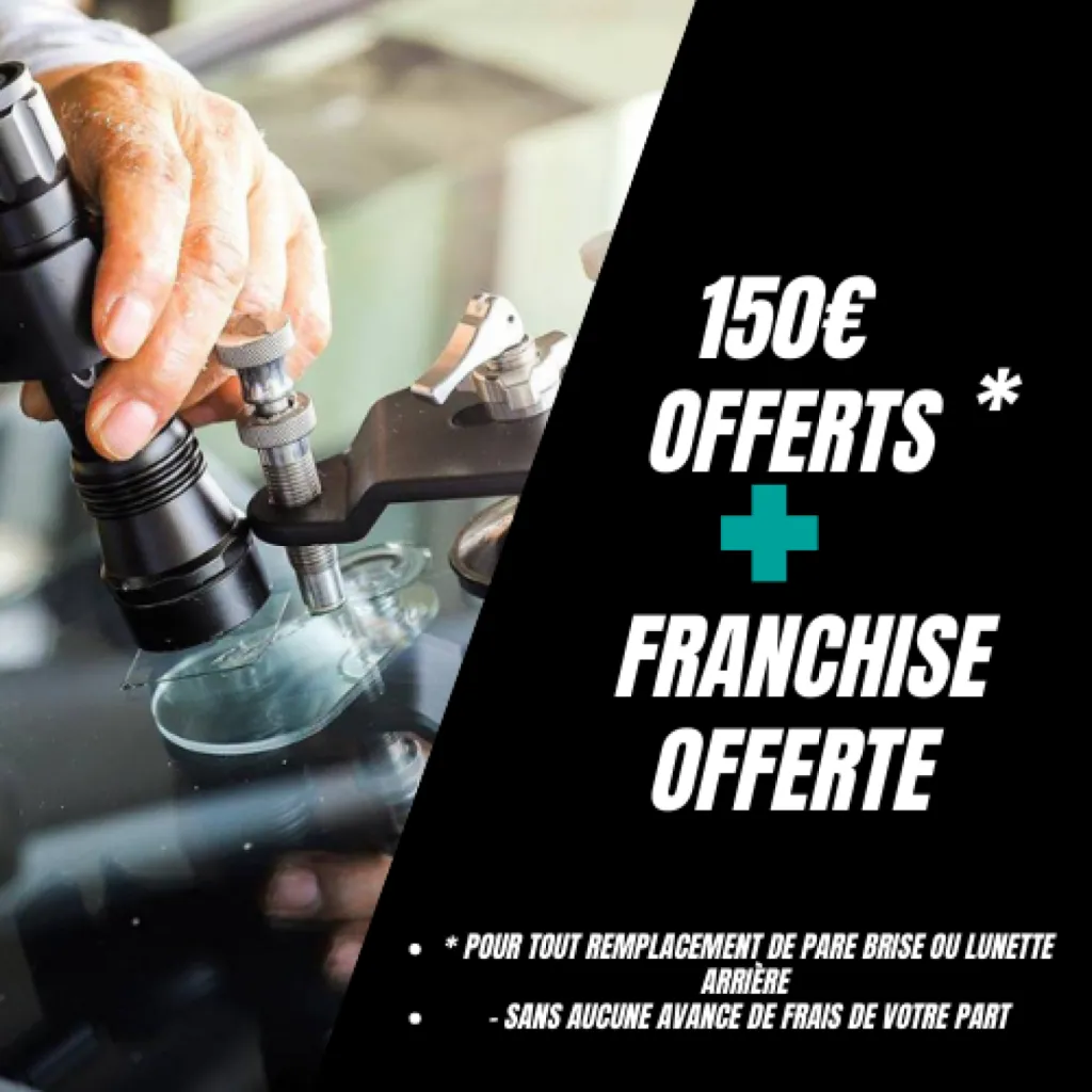 Franchise offerte sur le remplacement de votre pare brise à Marseille