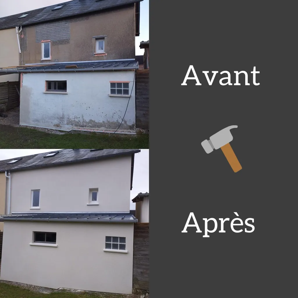 Entreprise travaux de rénovation extérieur secteur Yvetot et ses alentours 76 : Ravalement, isolation par l'extérieur, porte d'entrée, fenêtre, volets roulants, volets battants, carport, pergola...
