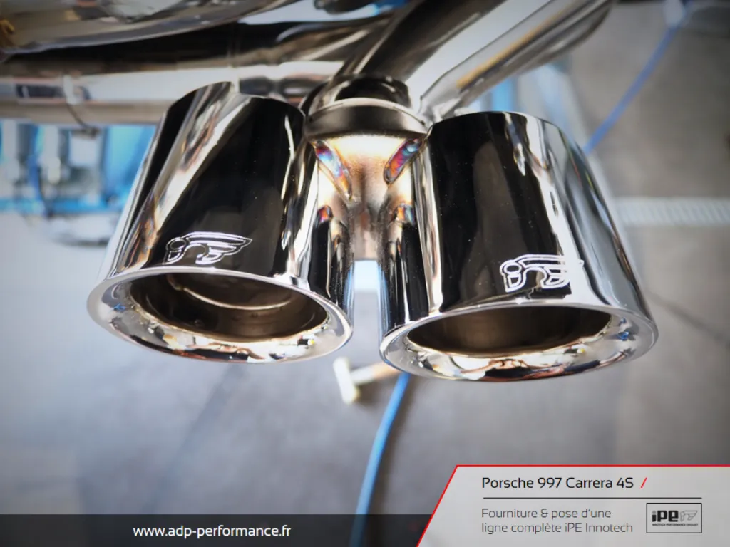 Ligne d'échappement iPE Innotech Porsche 997 Carrera 4S | Avignon