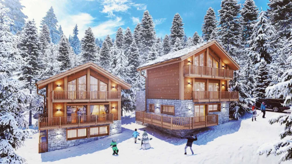 Chalets individuels à Méribel en Savoie  www.bauvey.com