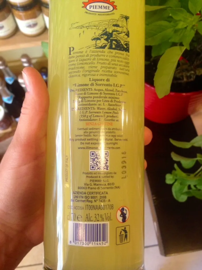 Limoncello Piemme di Sorrento