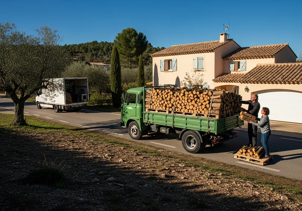 Livraison de bois de chauffage et combustibles bois : services personnalisés, réactif et  qualitatif à proximité de Fos-sur-Mer