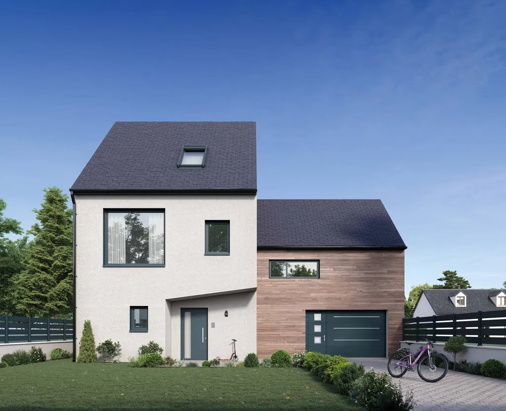 Porte de garage sectionnelle avec portillon