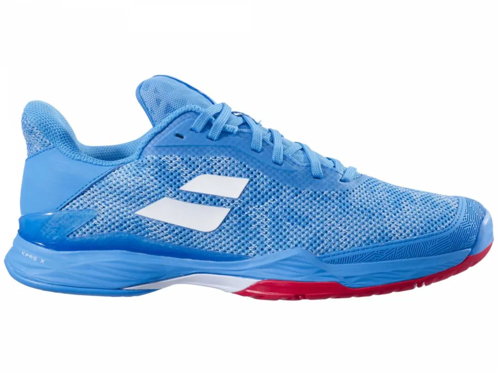  packshot chaussure babolat bleu ciel extérieur