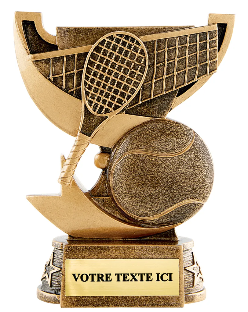 TROPHEE TENNIS en résine - 3 HAUTEURS