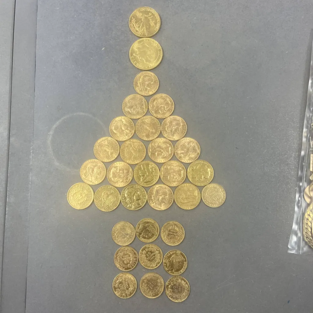 Achat et vente de pièces d'or