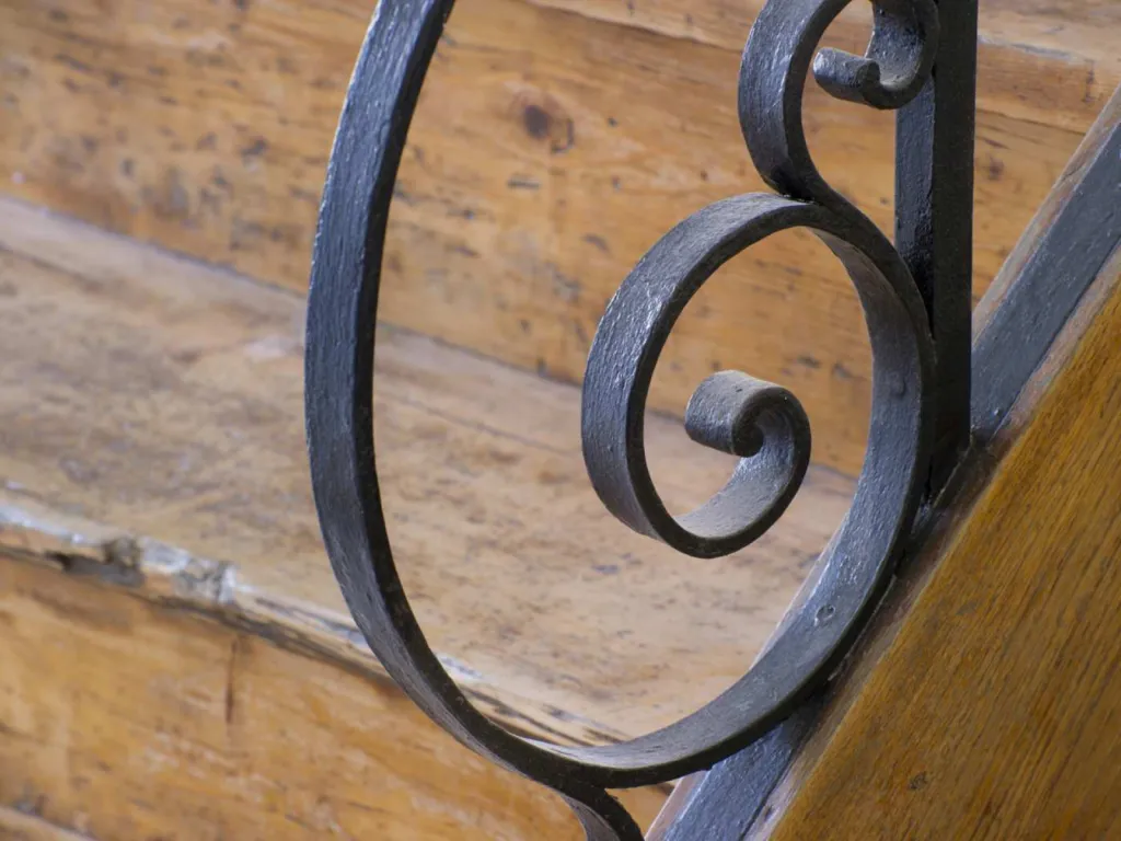 reportage photographique de la réhabilitation d'un hôtel particulier détail feronnerie