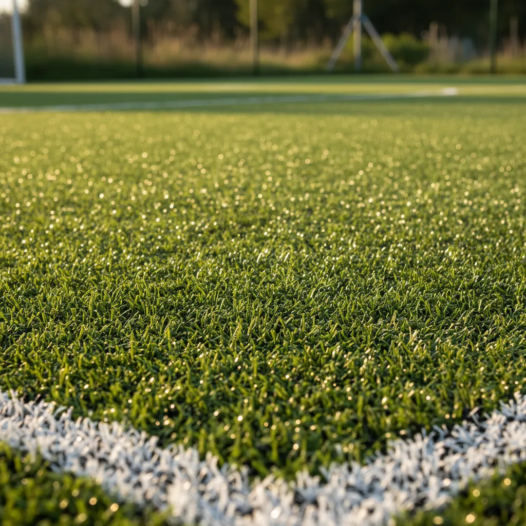 Installation de terrains de foot à 5 en gazon synthétique à Vidauban : pose de pelouse sportive haute résistance vers Draguignan.
