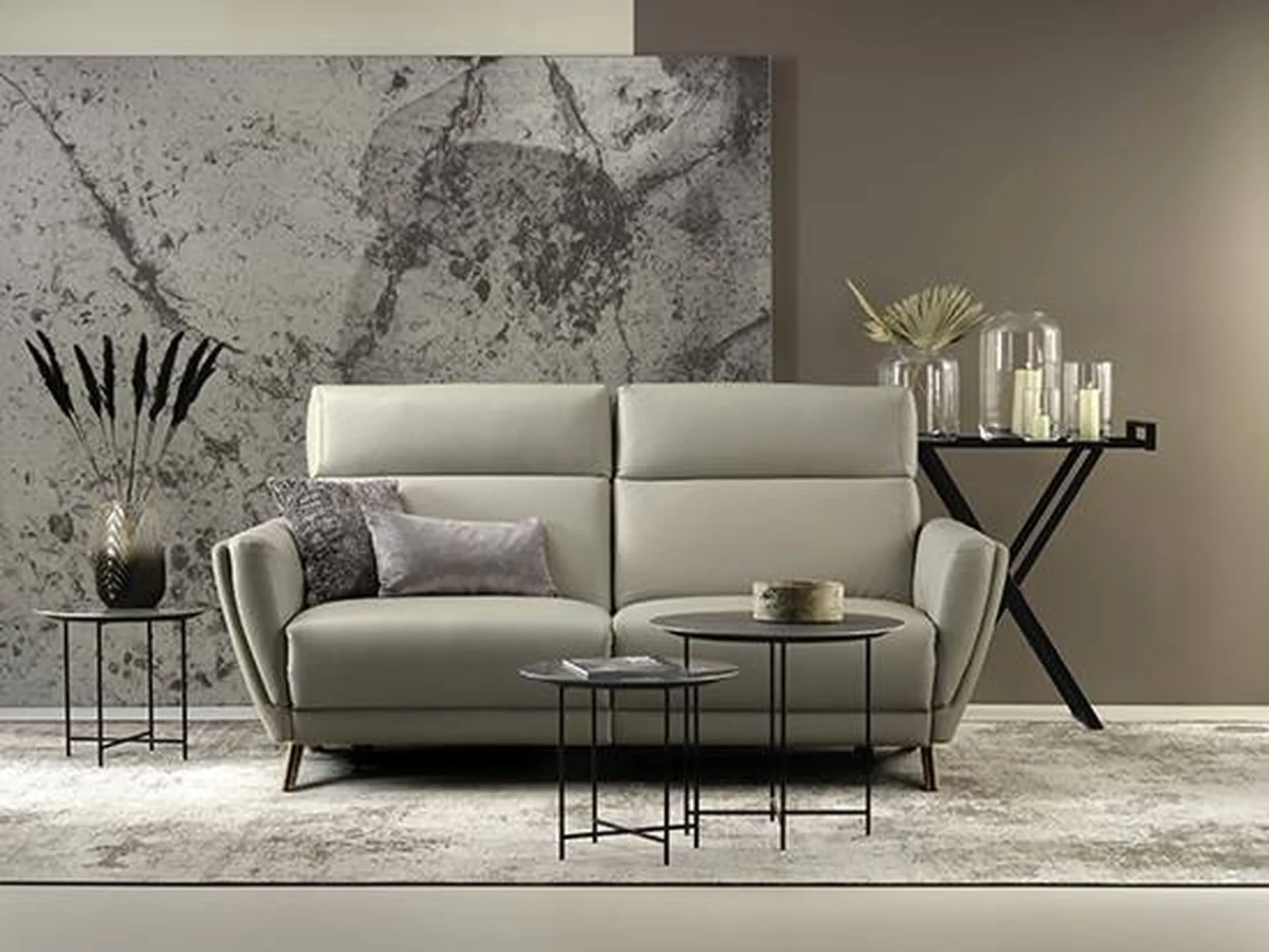 Vente d'un canapé fixe ou relax électrique NEVIS sur mesure