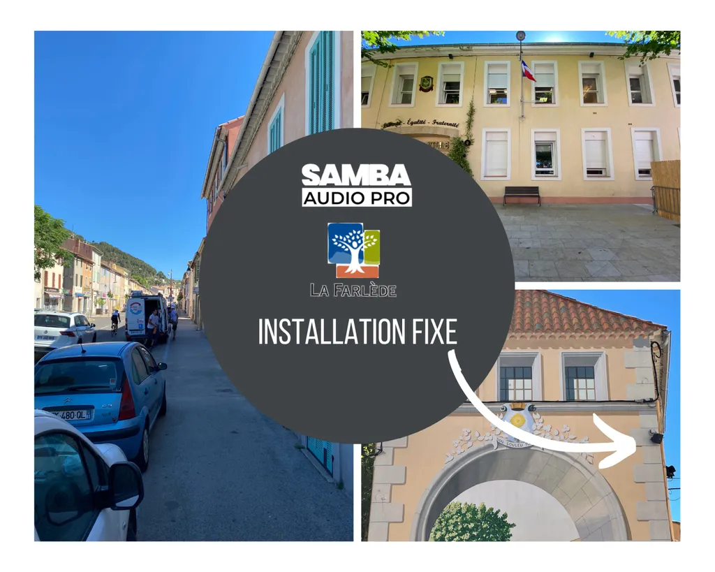 Installation sonorisation ville de La Farlède Var