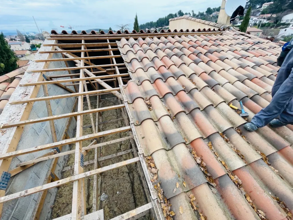 Réfection d’une toiture de maison sur Gardanne près de Aix en Provence