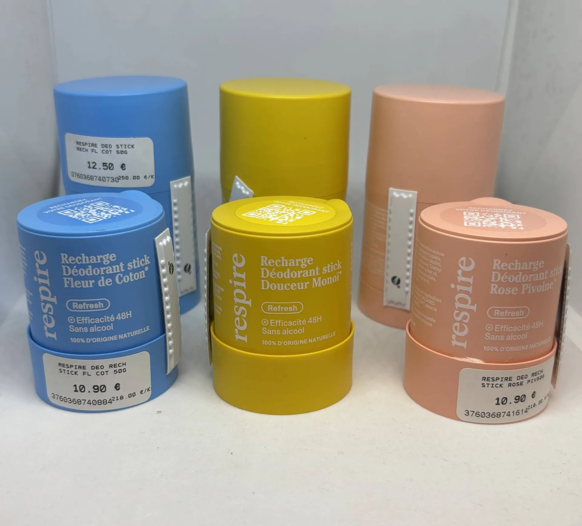 DEODORANTS RESPIRE STICKS ET RECHARGES PHARMACIE PANETTA 13012