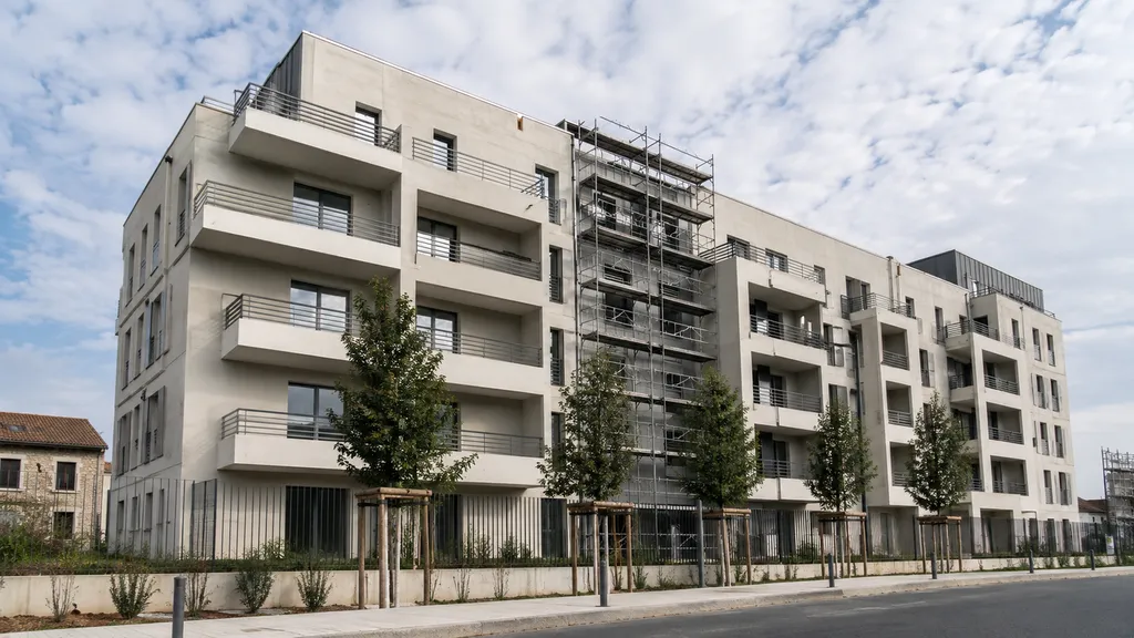 Immeuble collectif récent en construction à Melun