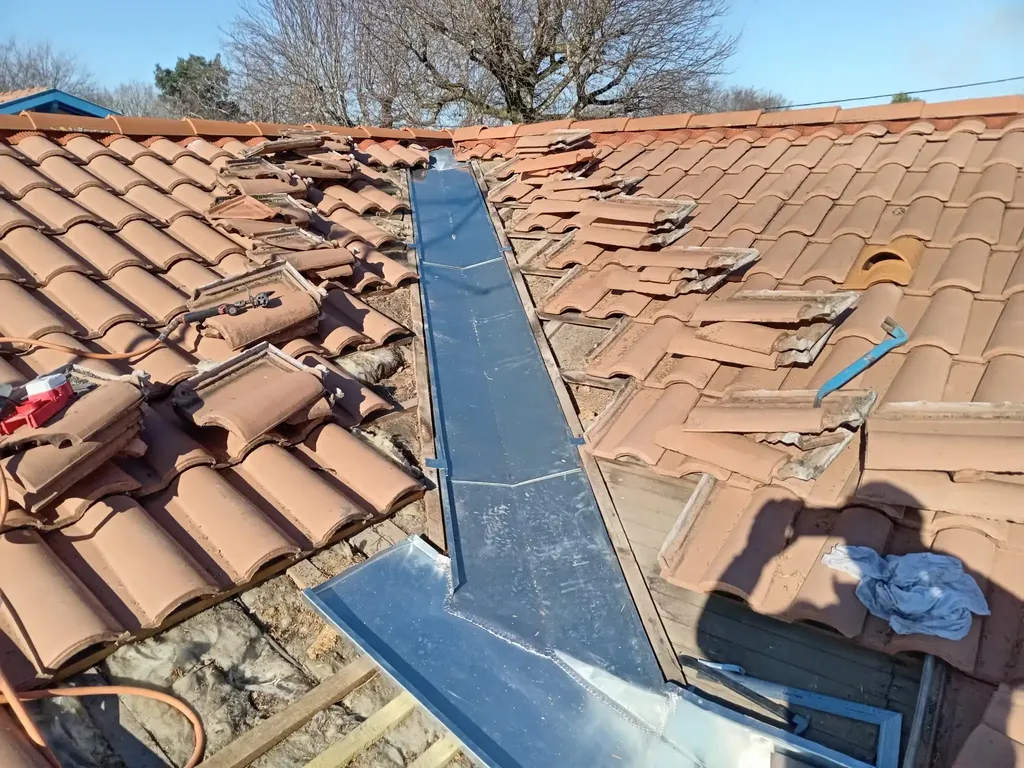 Remplacement de noue en zingue à Lescar