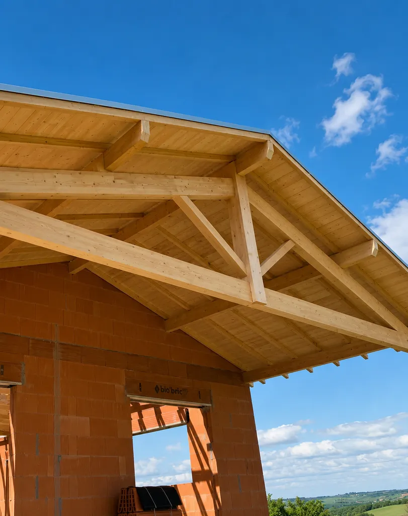 Charpentier bois pour fabrication de charpente traditionnelle sur mesure à Lacroix Falgarde proche de Pinsaguel en Haute-Garonne