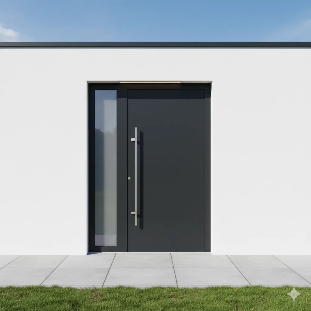 Porte en gris anthracite