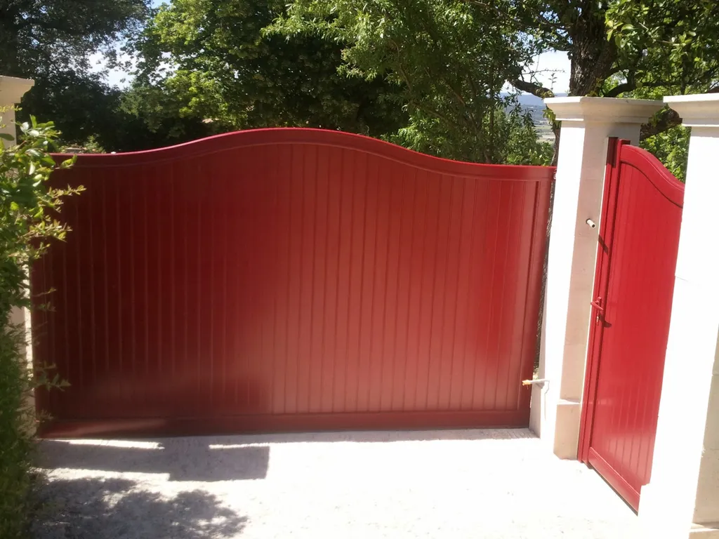 Ensemble portail et portillon aluminium