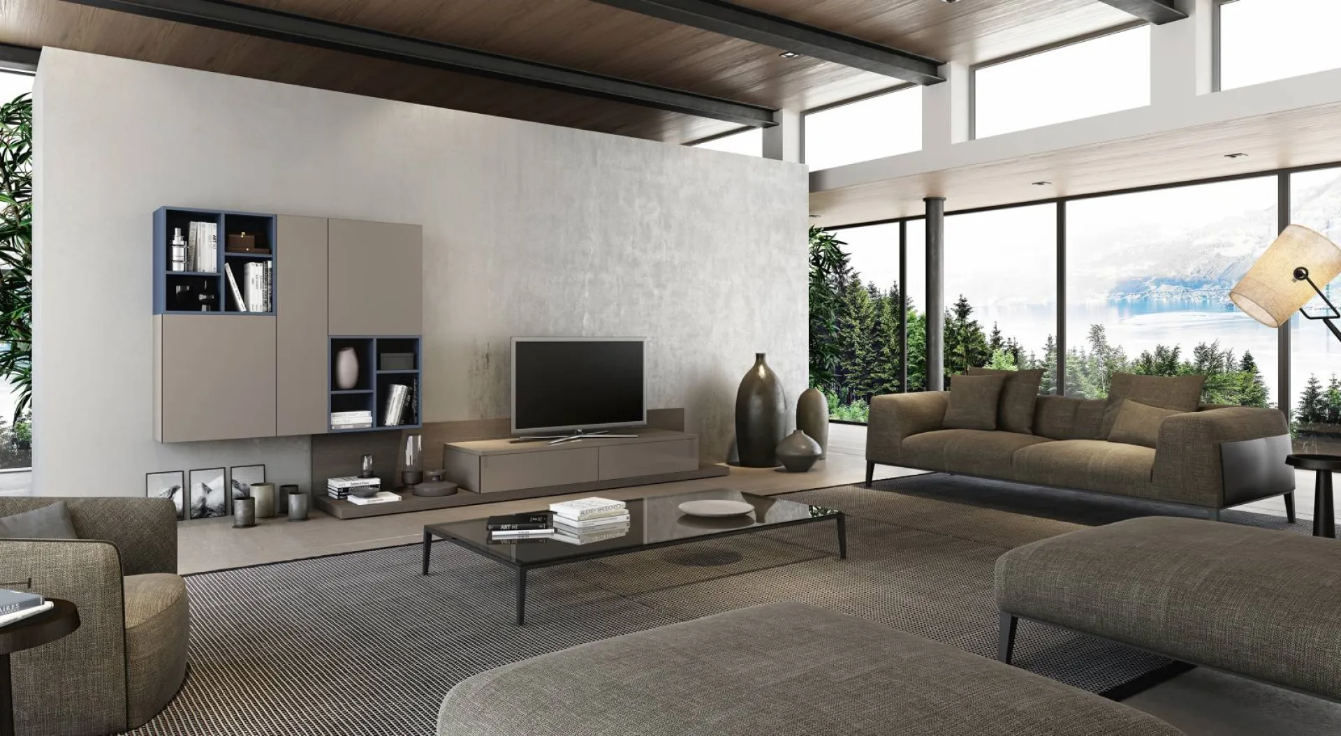 Conception sur mesure d'un meuble living italien à Bandol dans le 83