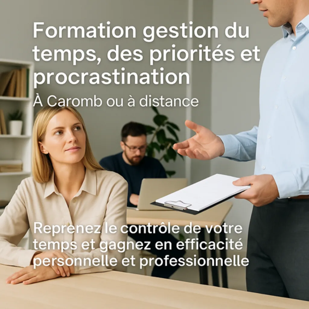 Formation complète en ligne pour maîtriser la gestion du temps, des priorités et la procrastination par camara formation