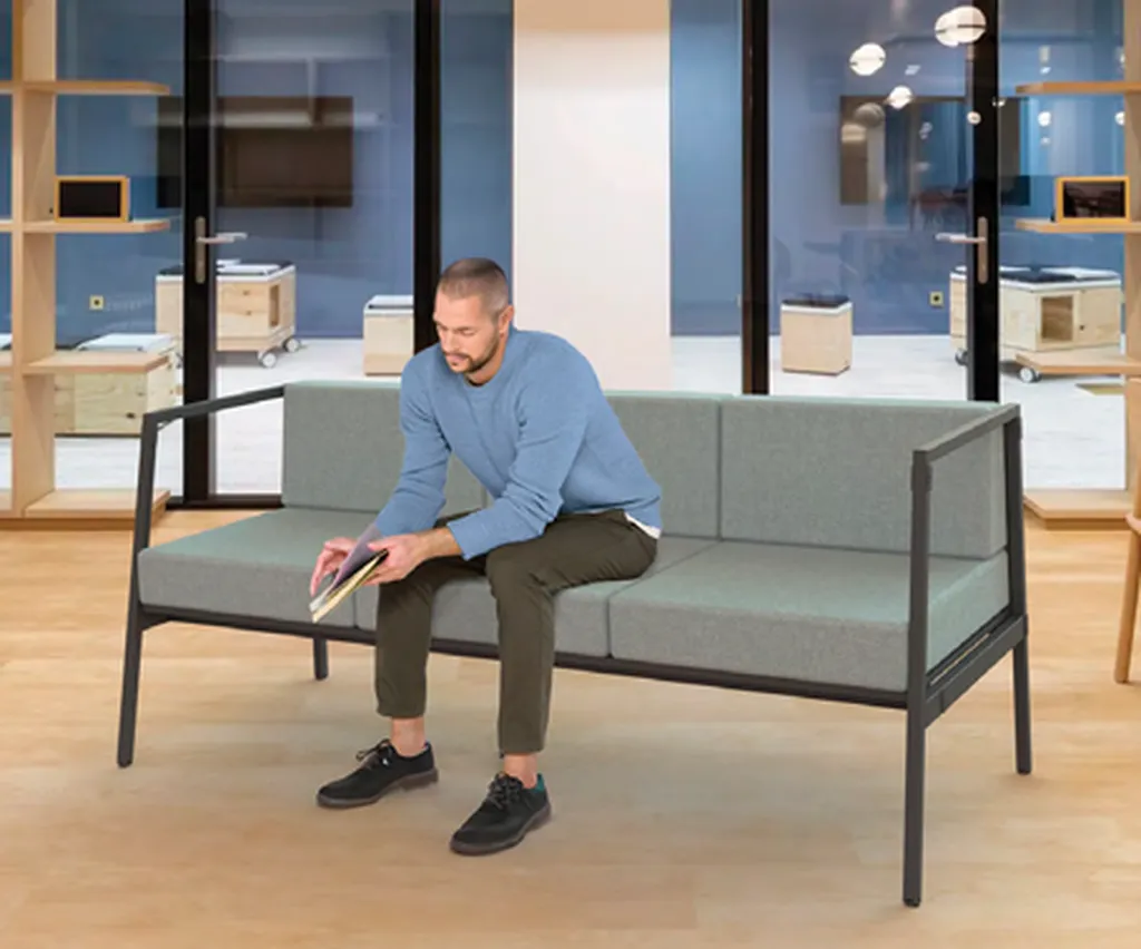 Canapé ALTO 3 places pour coworking à Marseille