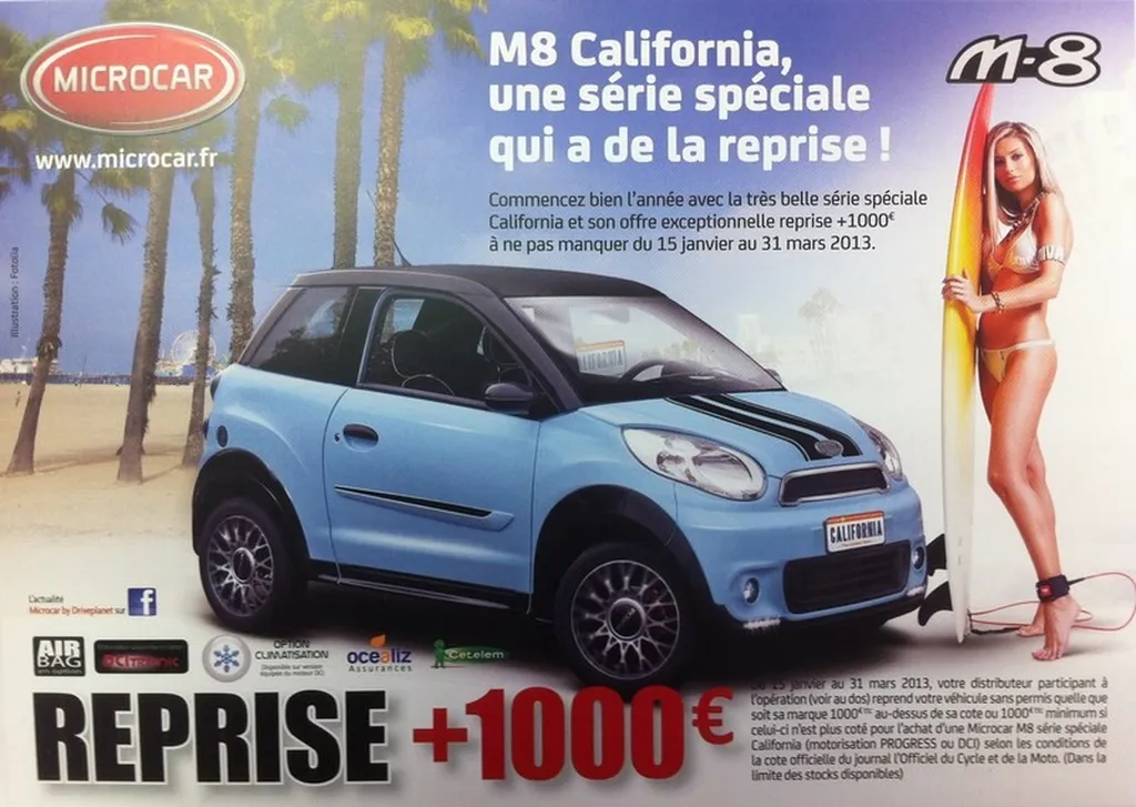 Voiture sans permis Plan de Campagne MICROCAR M8 California
