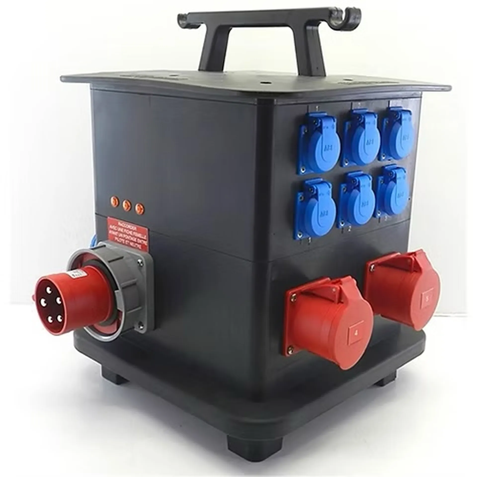 COFFRET ELECTRIQUE 63A VERS 2X32 TRI 2X32 MONO 6X16MONO