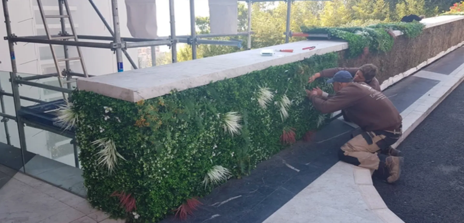 Mur végétalisé artificiel le simona à Monaco