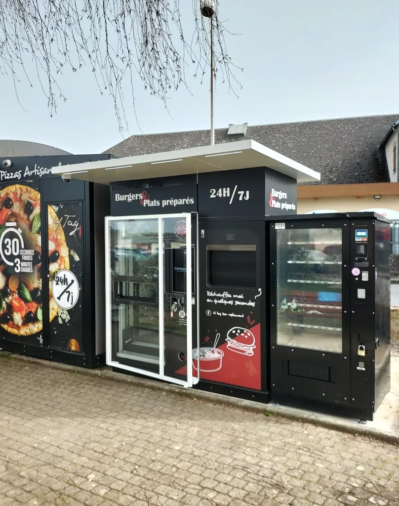 Easy 9 + colonne de four - Distributeur automatique de burgers Magex