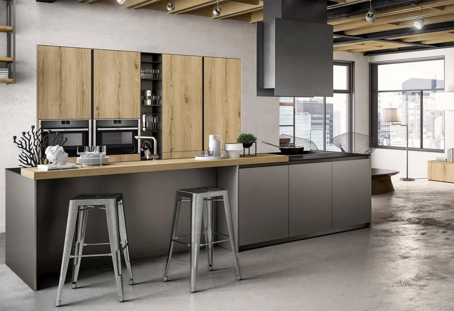 Exemple de cuisine italienne sur mesure avec installation sur Bandol dans le 83