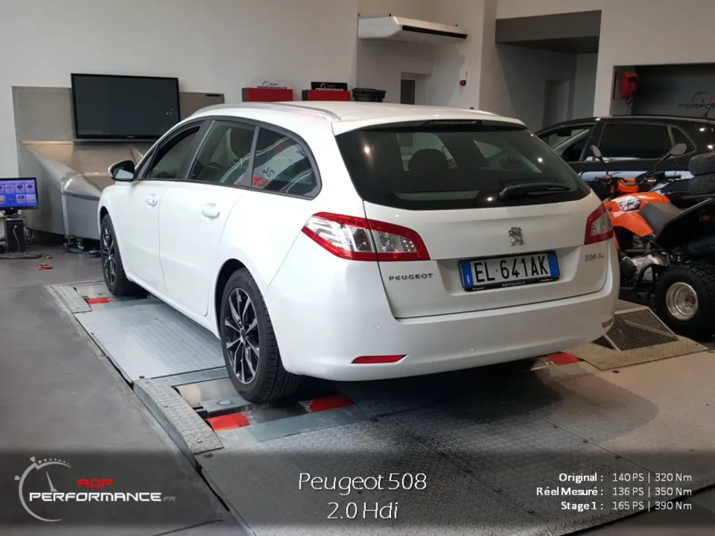 Reprogrammation moteur Peugeot 508 2.0 Hdi 140 cv