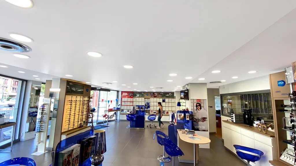 Plafond tendu acoustique micro-perforé