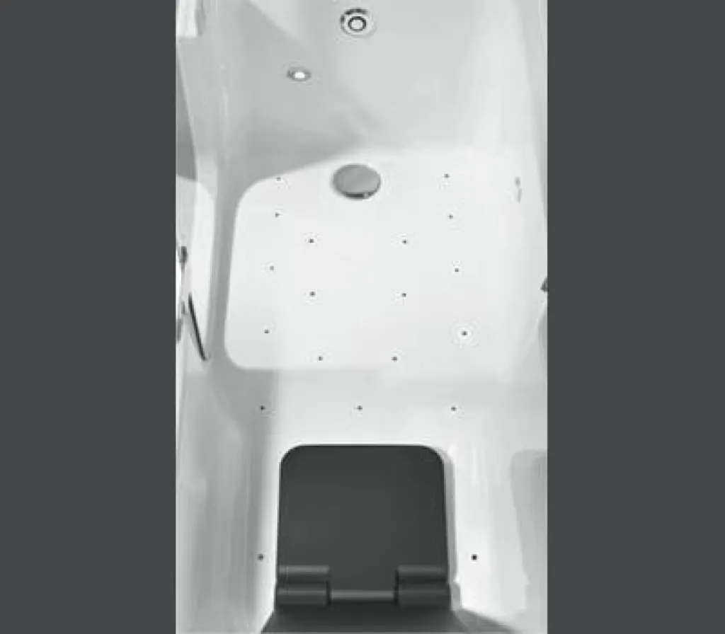 Baignoire à porte balnéothérapie combiné douche siège élévateur