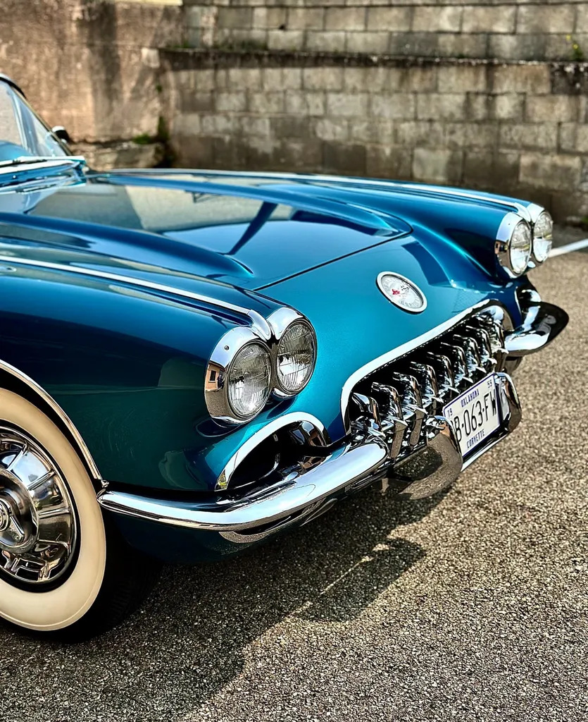 protection carrosserie traitement céramique Gyeon infinite Lyon Chevrolet corvette C1 1959