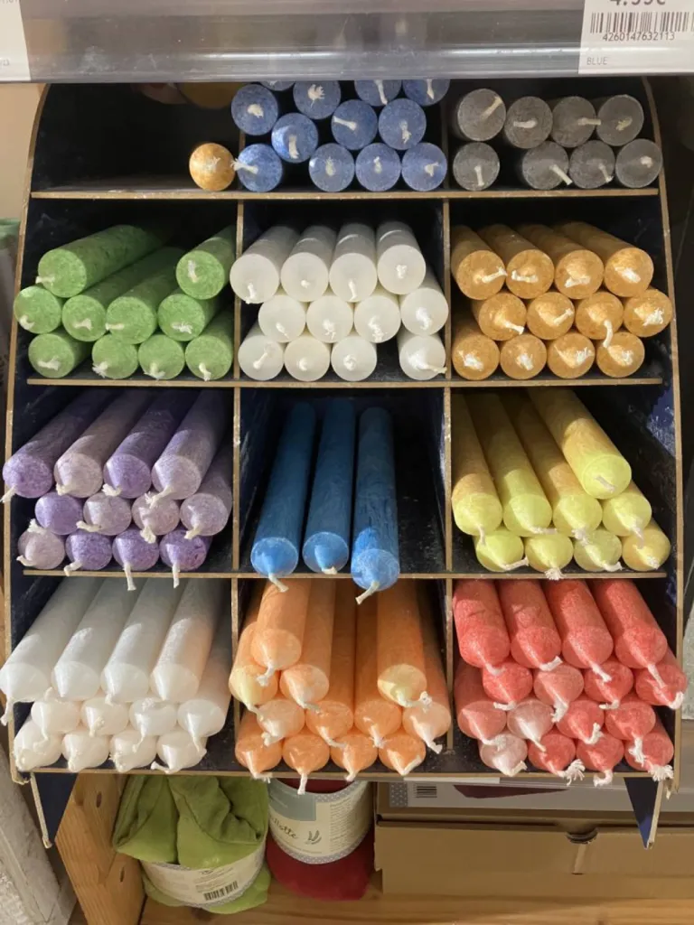 Sublimez votre intérieur avec les bougies naturelles à l'huile de coco bio colorés Blue en vente près de Montmerle-sur-Saône Ain 01