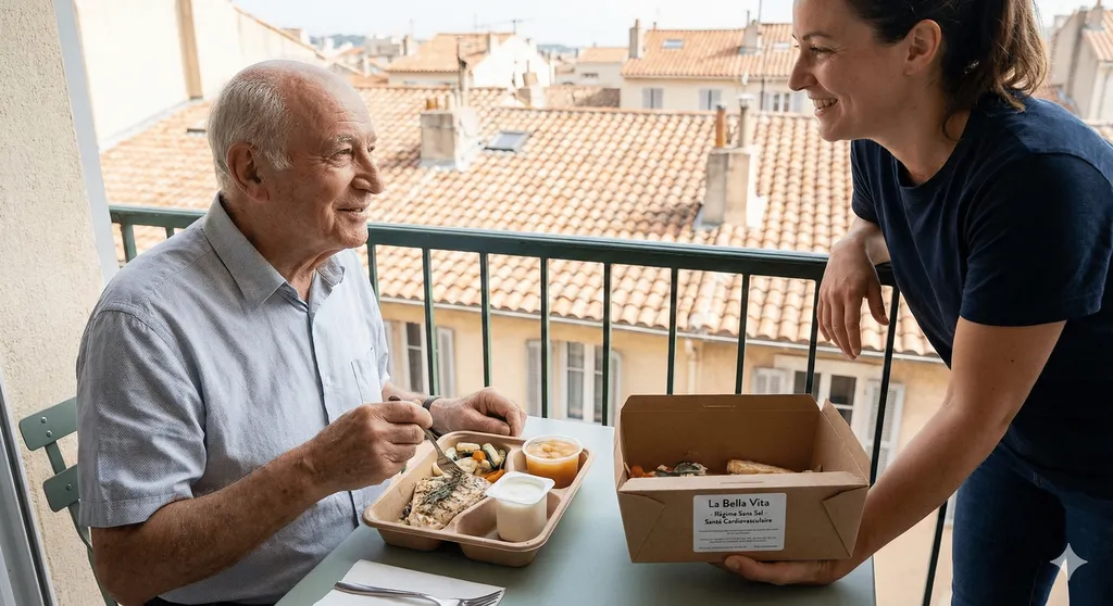 Régime sans sel portage repas hypertension insuffisance cardiaque Marseille 13006 - Menu dessalé seniors santé cardiovasculaire
