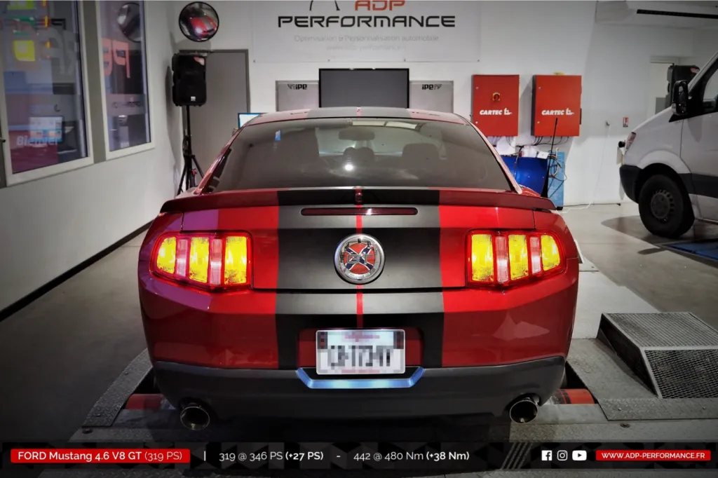 Reprogrammation moteur Nimes - Ford Mustang GT 4.6 V8 319cv - ADP Performance