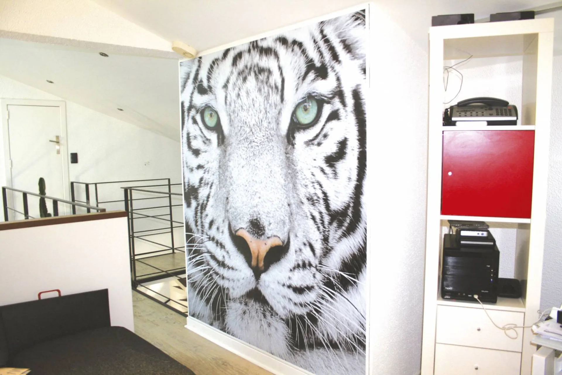 Impression bâche décorative isermatic mur tigre décor imprimé