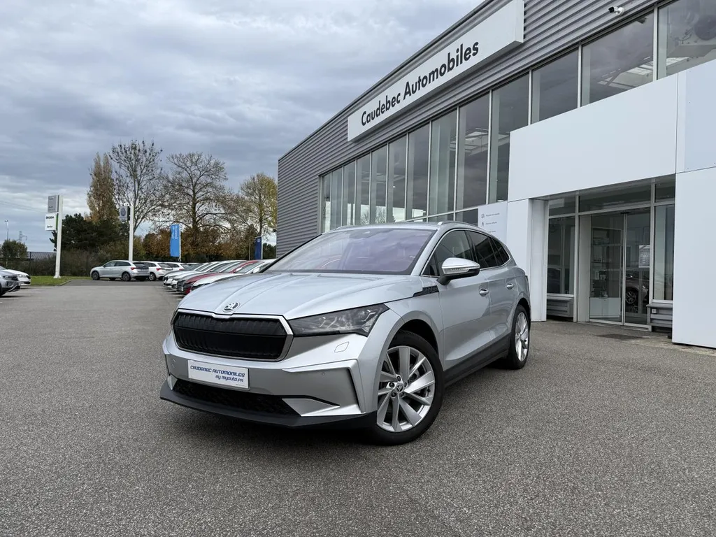 Achat Skoda Enyaq occasion proche Le Havre : SUV électrique iV 80 disponible chez Caudebec Automobiles Normandie