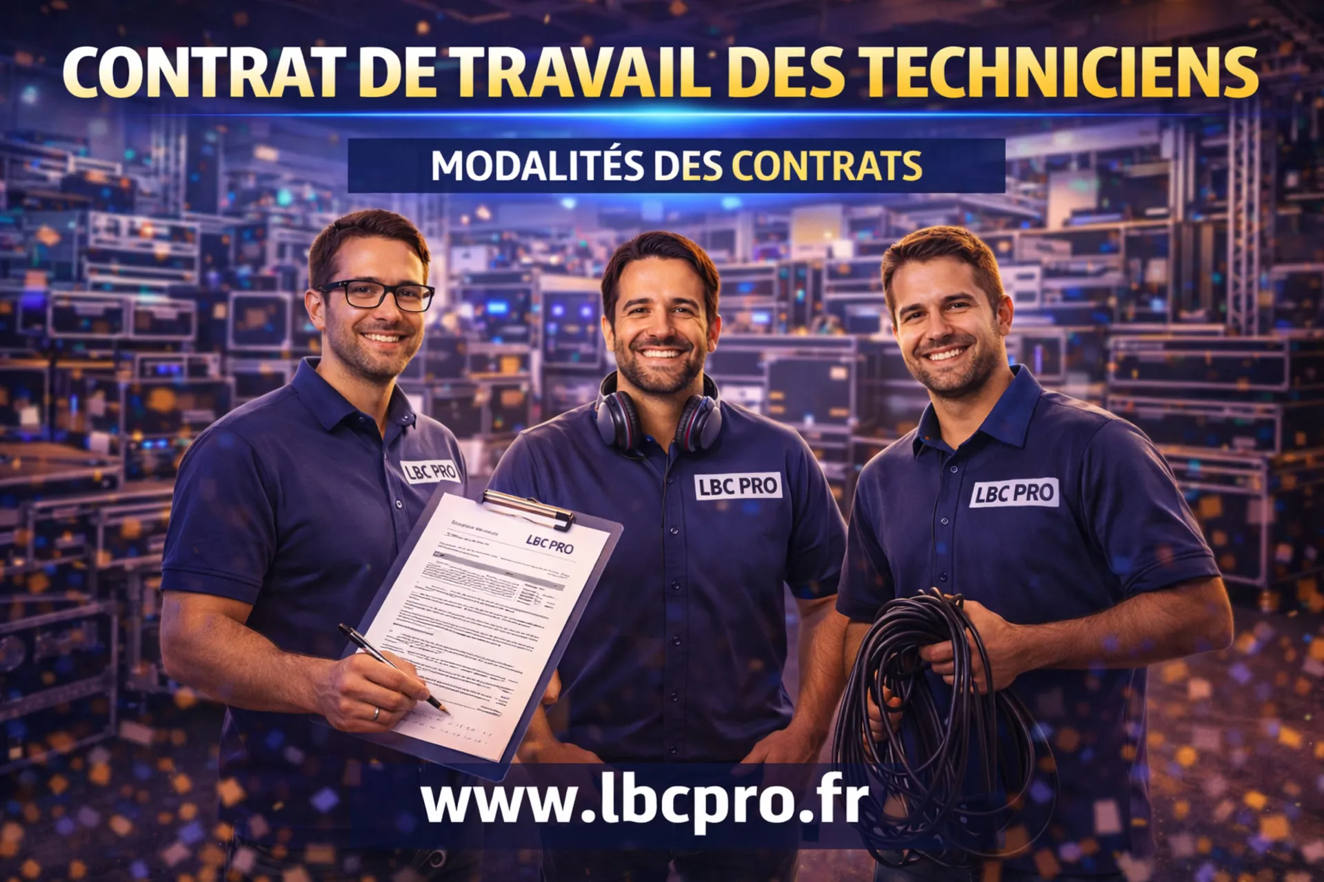 Les contrats entre LBC PRO EVENTS et les techniciens freelance ?