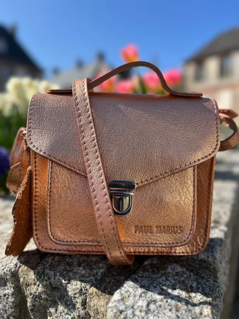 Sac Paul Marius Mademoiselle George XS or rose disponible chez Evasion Eu