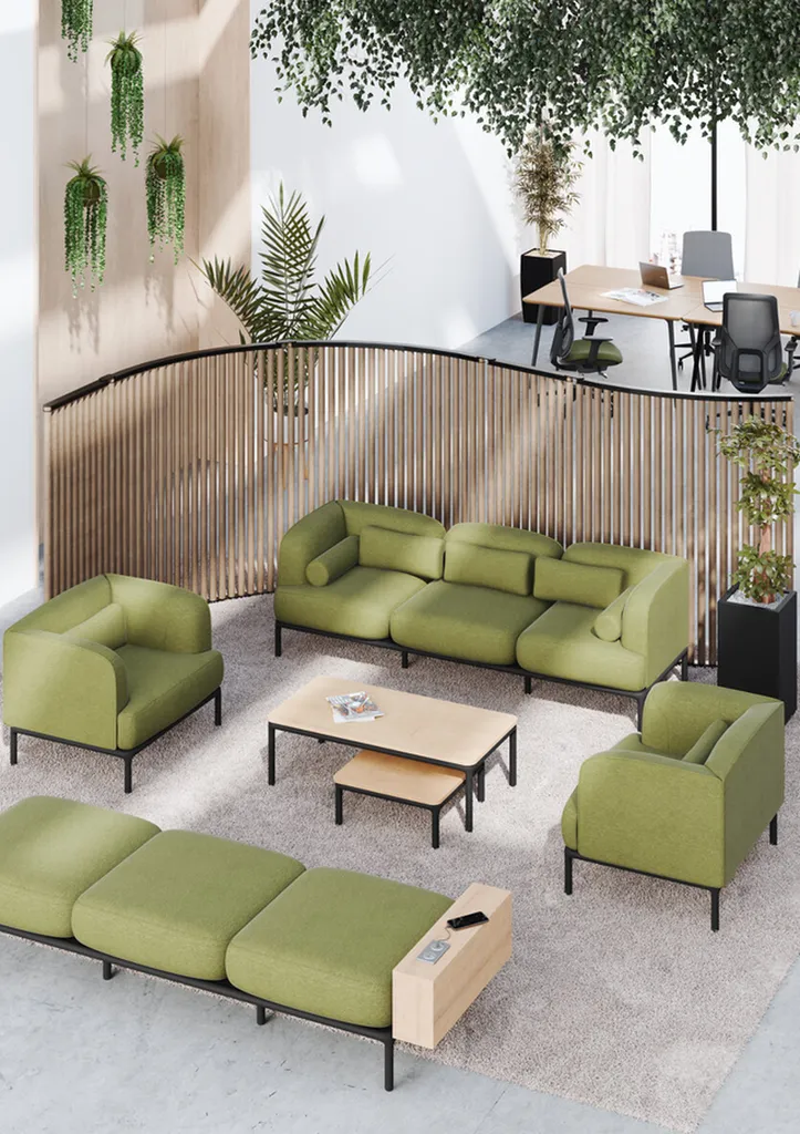 Canapé en espace Coworking à Alès Gard