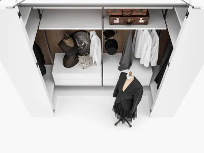 Installation à Sanary sur Mer d'une armoire italienne haut de gamme avec dressing personnalisable