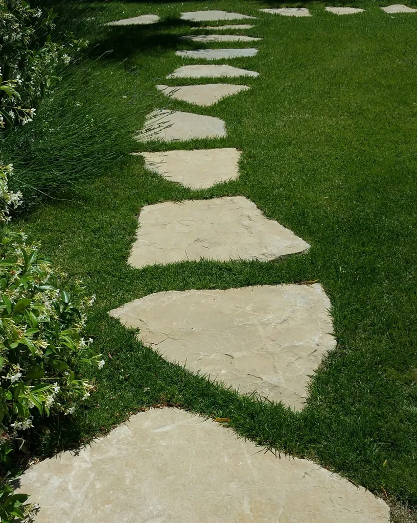 pas de mule pas d'ane pierre acces jardin